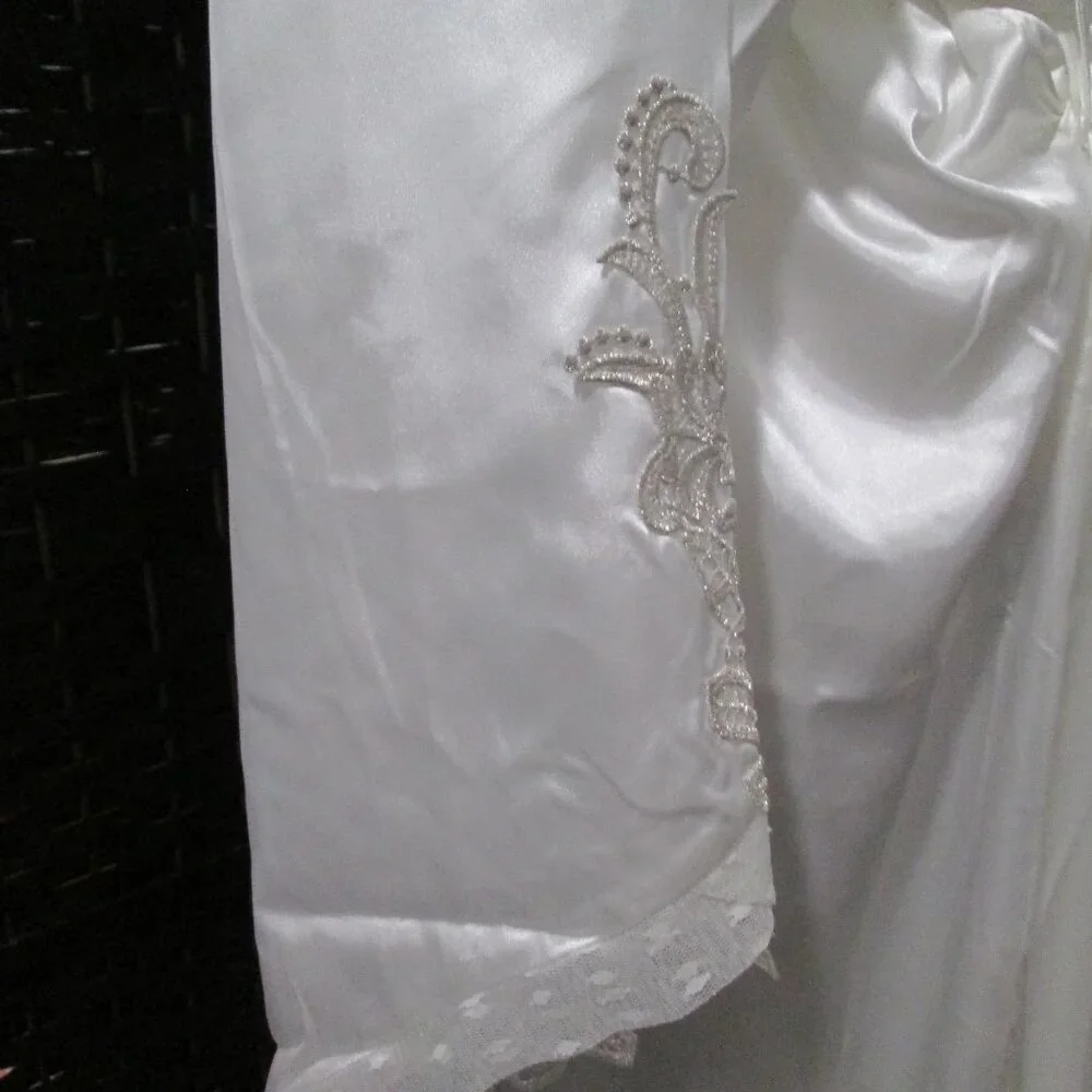 Bridal by Flora Nikrooz Satin Stella Robe 3X NWT - Picture 10 of 11